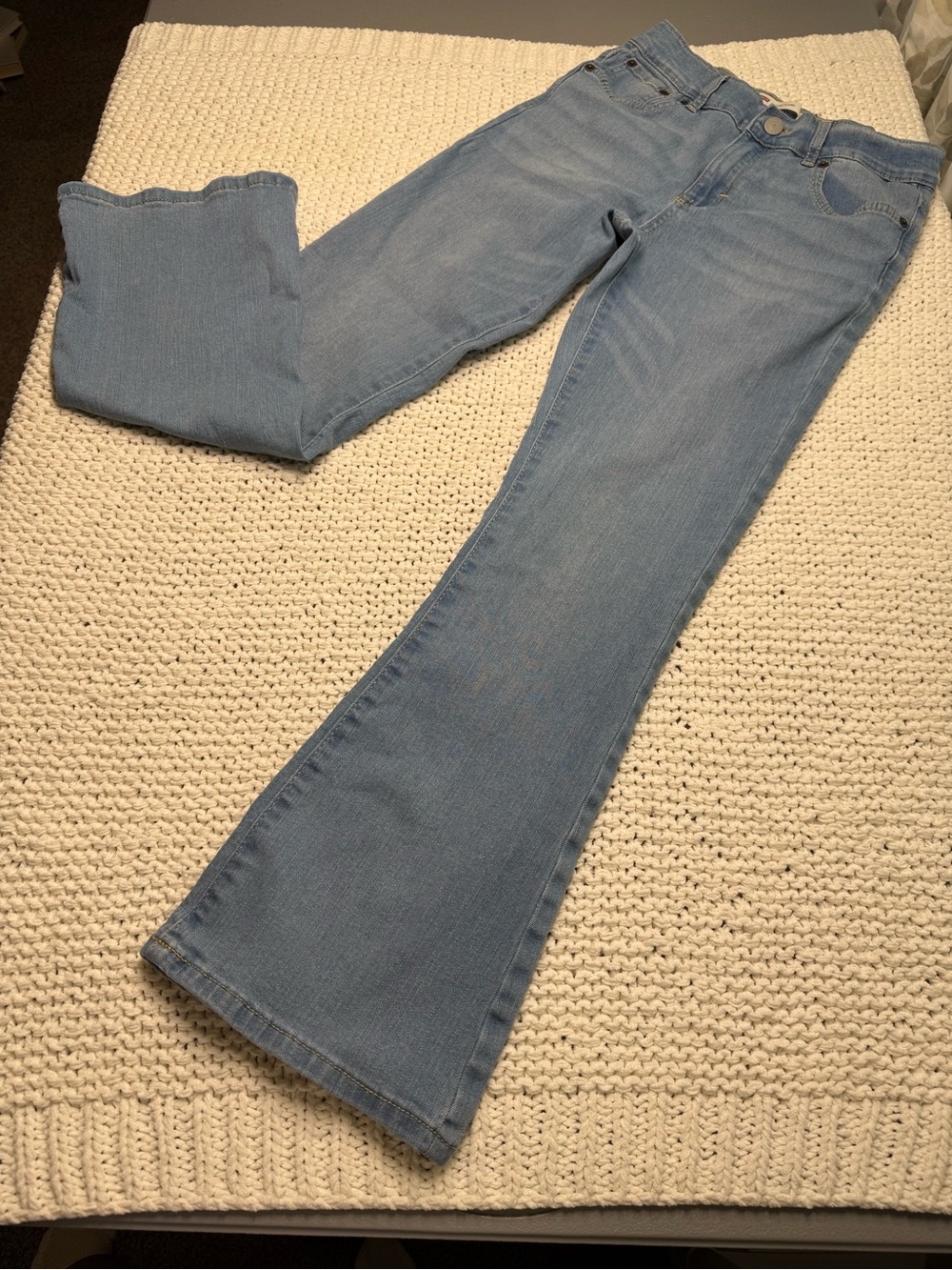 Levi's Light Blue Flare Jeans for girls
